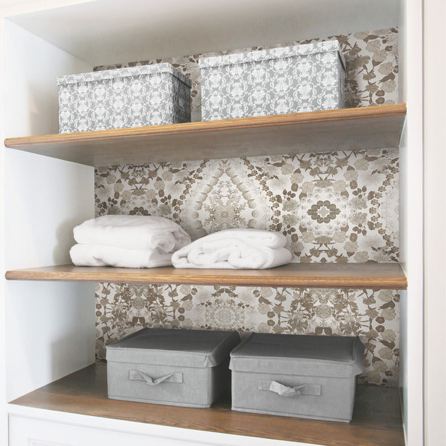 Mr. Kate Dried Flower Kaleidoscope Peel & Stick Wallpaper Peel and Stick Wallpaper RoomMates   