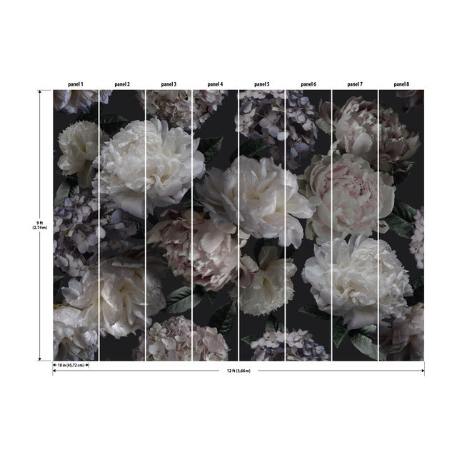 Mr. Kate Moonlit Garden Peel & Stick Wallpaper Mural Wall Murals RoomMates   