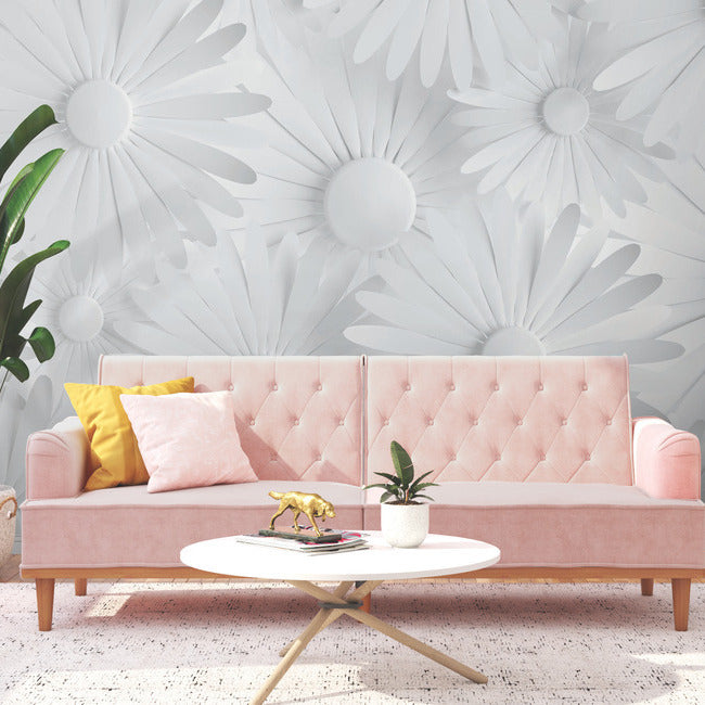 Mr. Kate  Modern Daisy Peel & Stick Wallpaper Mural Wall Murals RoomMates   
