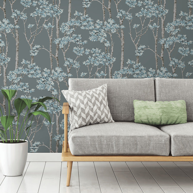 Birch Grove Peel & Stick Wallpaper Peel and Stick Wallpaper RoomMates   