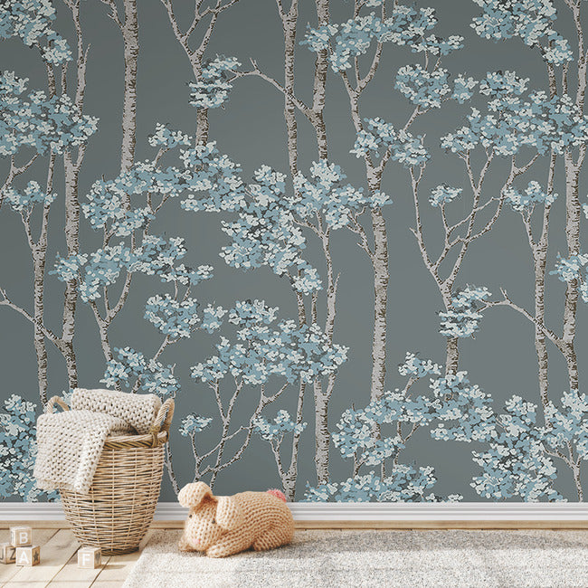 Birch Grove Peel & Stick Wallpaper Peel and Stick Wallpaper RoomMates   