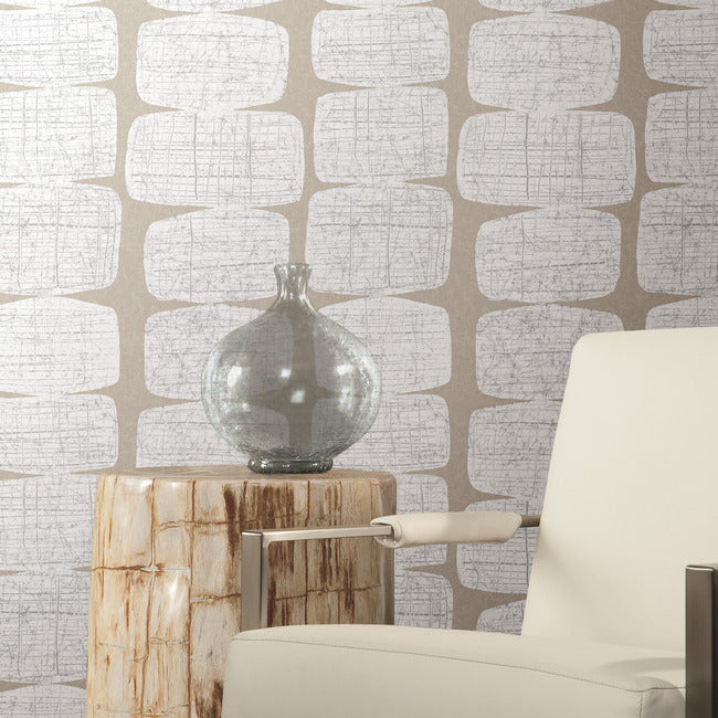 Mid-Century Beads Peel & Stick Wallpaper Peel and Stick Wallpaper RoomMates   