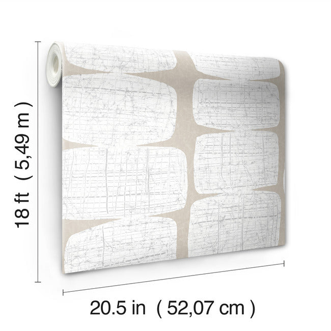Mid-Century Beads Peel & Stick Wallpaper Peel and Stick Wallpaper RoomMates   