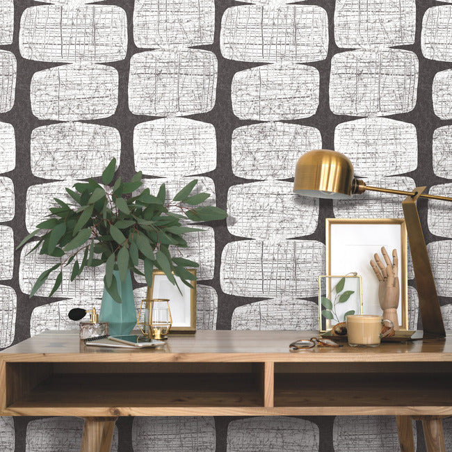 Mid-Century Beads Peel & Stick Wallpaper Peel and Stick Wallpaper RoomMates   