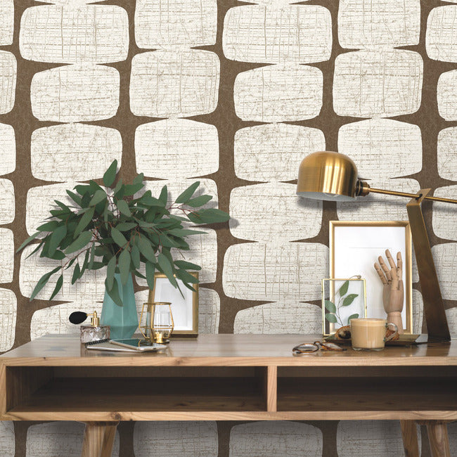 Mid-Century Beads Peel & Stick Wallpaper Peel and Stick Wallpaper RoomMates   