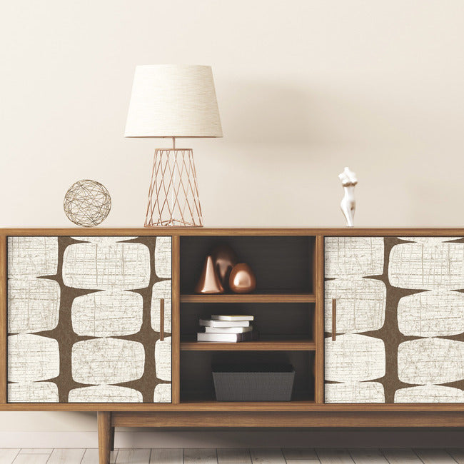 Mid-Century Beads Peel & Stick Wallpaper Peel and Stick Wallpaper RoomMates   