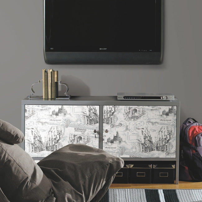 Harry Potter Map Peel and Stick Wallpaper Peel and Stick Wallpaper RoomMates   