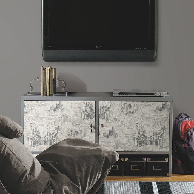 Harry Potter Map Peel and Stick Wallpaper Peel and Stick Wallpaper RoomMates   