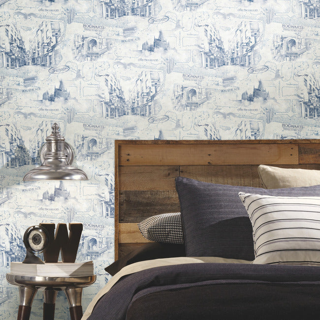 Harry Potter Map Peel and Stick Wallpaper Peel and Stick Wallpaper RoomMates   