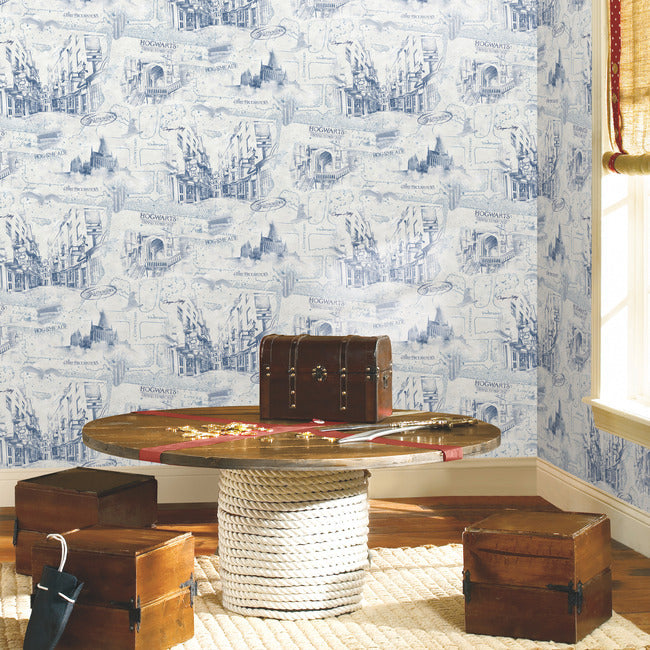 Harry Potter Map Peel and Stick Wallpaper Peel and Stick Wallpaper RoomMates   
