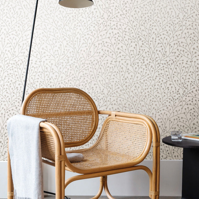Cat Coquillette Berry Branches Peel & Stick Wallpaper Peel and Stick Wallpaper RoomMates   