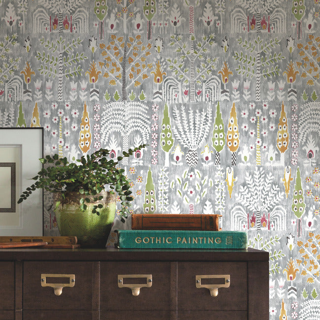 Persian Ikat Peel & Stick Wallpaper Peel and Stick Wallpaper RoomMates   
