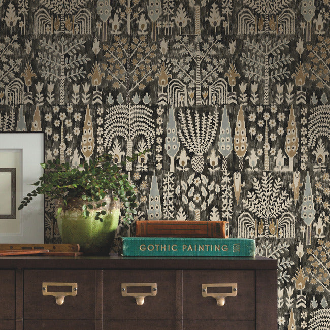 Persian Ikat Peel & Stick Wallpaper Peel and Stick Wallpaper RoomMates   