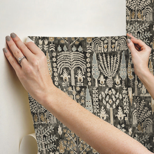 Persian Ikat Peel & Stick Wallpaper Peel and Stick Wallpaper RoomMates   