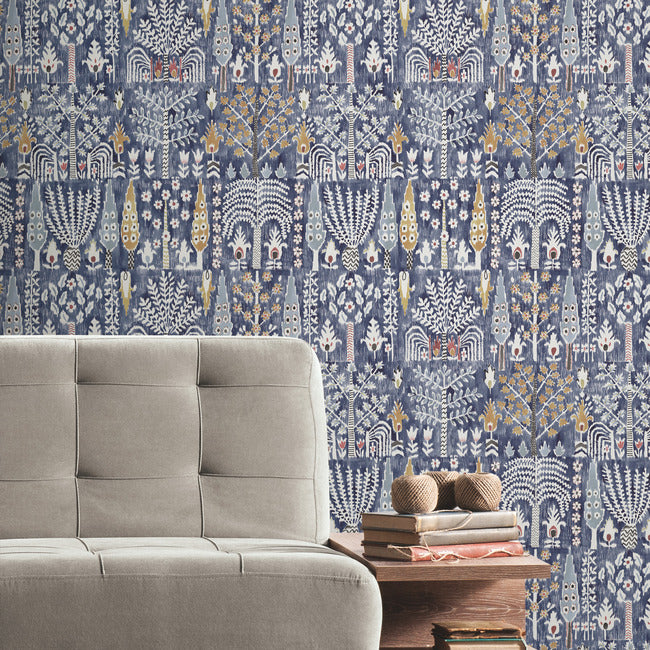 Persian Ikat Peel & Stick Wallpaper Peel and Stick Wallpaper RoomMates   