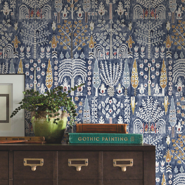 Persian Ikat Peel & Stick Wallpaper Peel and Stick Wallpaper RoomMates   