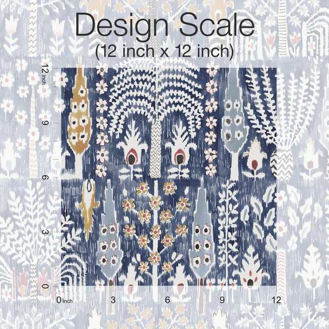 Persian Ikat Peel & Stick Wallpaper Peel and Stick Wallpaper RoomMates   