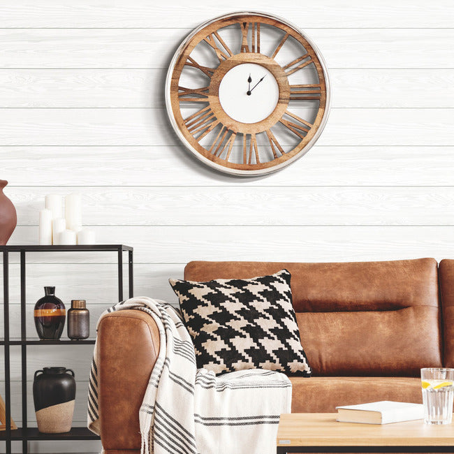 3D Textured Shiplap Peel & Stick Wallpaper (With Raised Inks) Peel and Stick Wallpaper RoomMates   