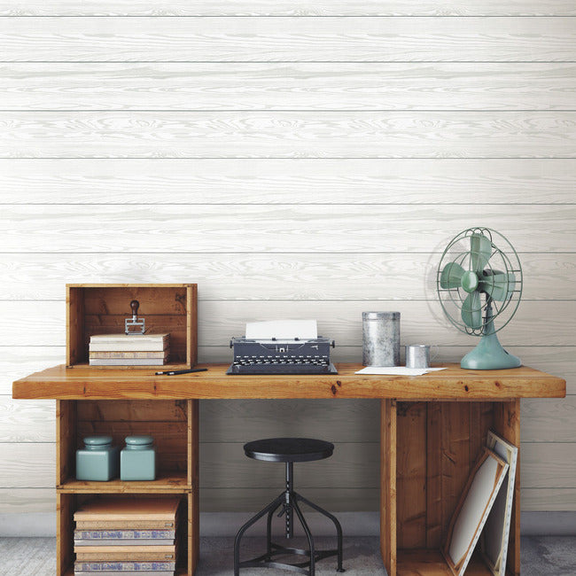 3D Textured Shiplap Peel & Stick Wallpaper (With Raised Inks) Peel and Stick Wallpaper RoomMates   