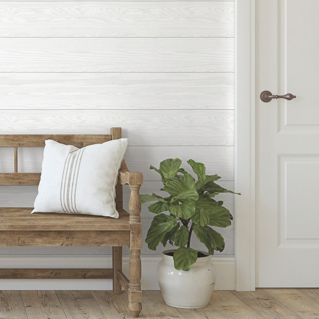 3D Textured Shiplap Peel & Stick Wallpaper (With Raised Inks) Peel and Stick Wallpaper RoomMates   