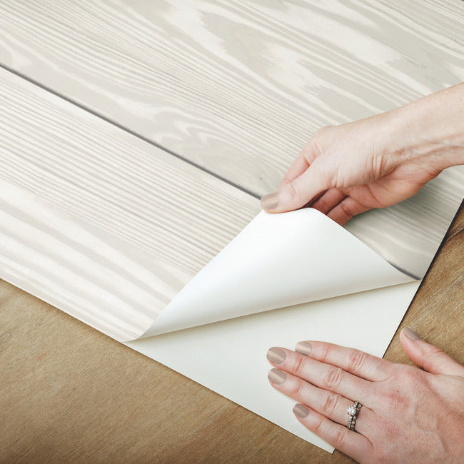 3D Textured Shiplap Peel & Stick Wallpaper (With Raised Inks) Peel and Stick Wallpaper RoomMates   