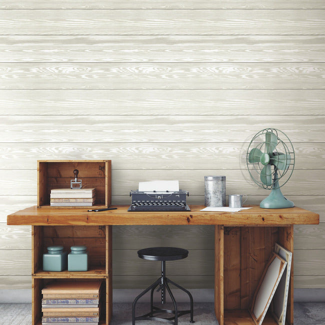 3D Textured Shiplap Peel & Stick Wallpaper (With Raised Inks) Peel and Stick Wallpaper RoomMates   