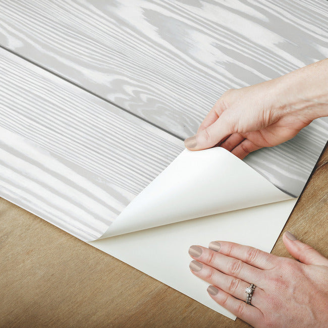 3D Textured Shiplap Peel & Stick Wallpaper (With Raised Inks) Peel and Stick Wallpaper RoomMates   