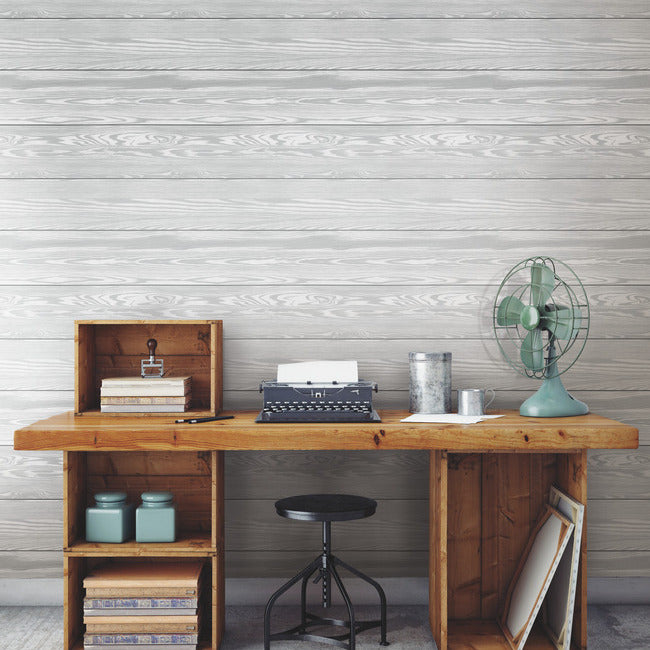3D Textured Shiplap Peel & Stick Wallpaper (With Raised Inks) Peel and Stick Wallpaper RoomMates   