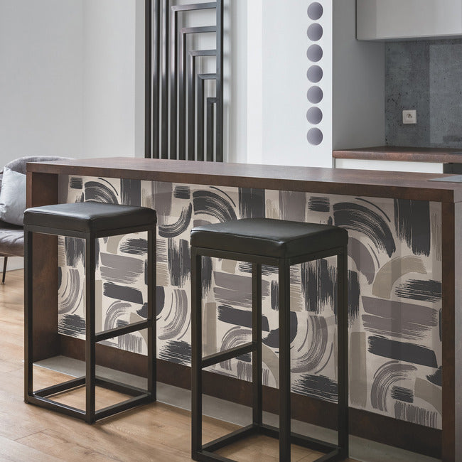 Modern Brushstrokes Peel & Stick Wallpaper Peel and Stick Wallpaper RoomMates   