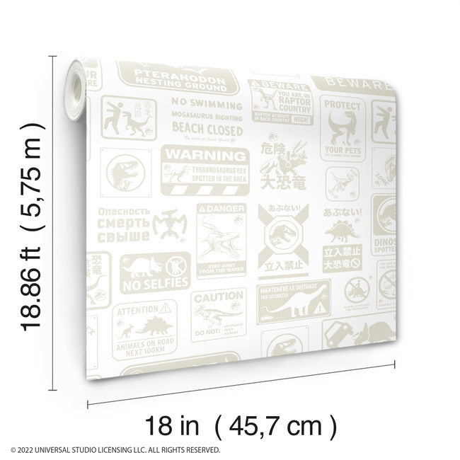 Jurassic World: Dominion Signs Peel And Stick Wallpaper Peel and Stick Wallpaper RoomMates   