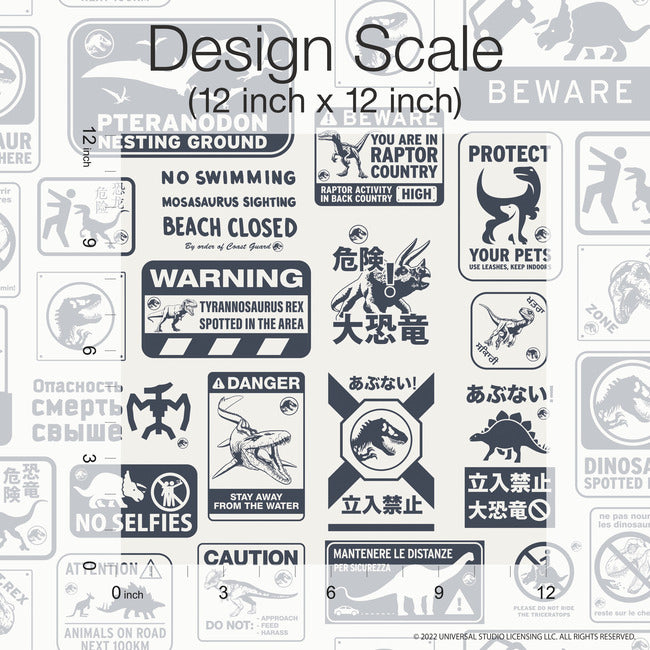 Jurassic World: Dominion Signs Peel And Stick Wallpaper Peel and Stick Wallpaper RoomMates   