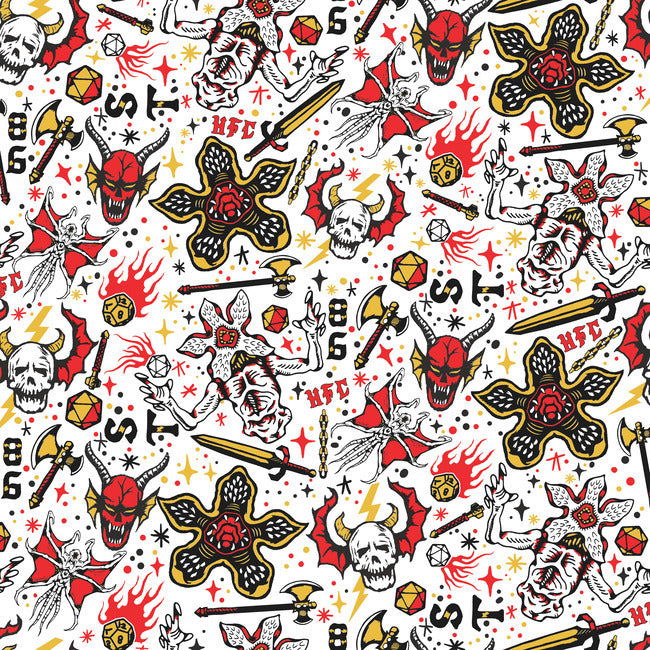 Stranger Things “Hellfire Club” Peel and Stick Wallpaper Peel and Stick Wallpaper RoomMates Decor Roll Red 