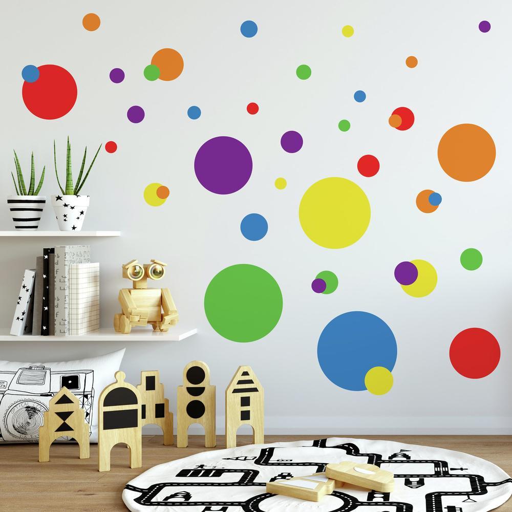 Colorful Dots Wall Decals Wall Decals RoomMates   