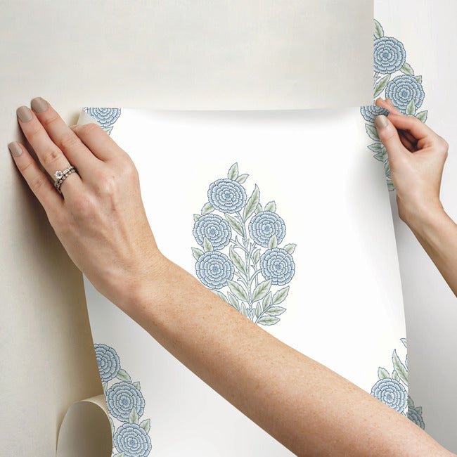 Tamara Day Dutch Floral Wallpaper Peel and Stick Wallpaper RoomMates   