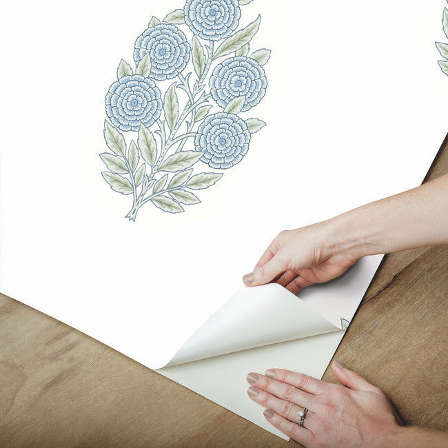 Tamara Day Dutch Floral Wallpaper Peel and Stick Wallpaper RoomMates   