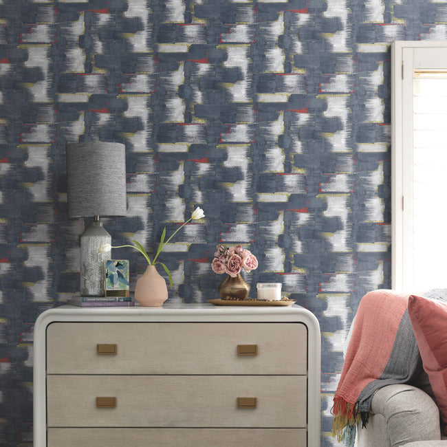 Tamara Day Modern Ikat Wallpaper Peel and Stick Wallpaper RoomMates   