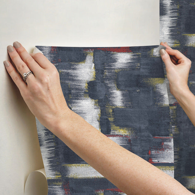 Tamara Day Modern Ikat Wallpaper Peel and Stick Wallpaper RoomMates   