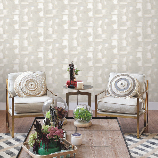 Tamara Day Modern Ikat Wallpaper Peel and Stick Wallpaper RoomMates   