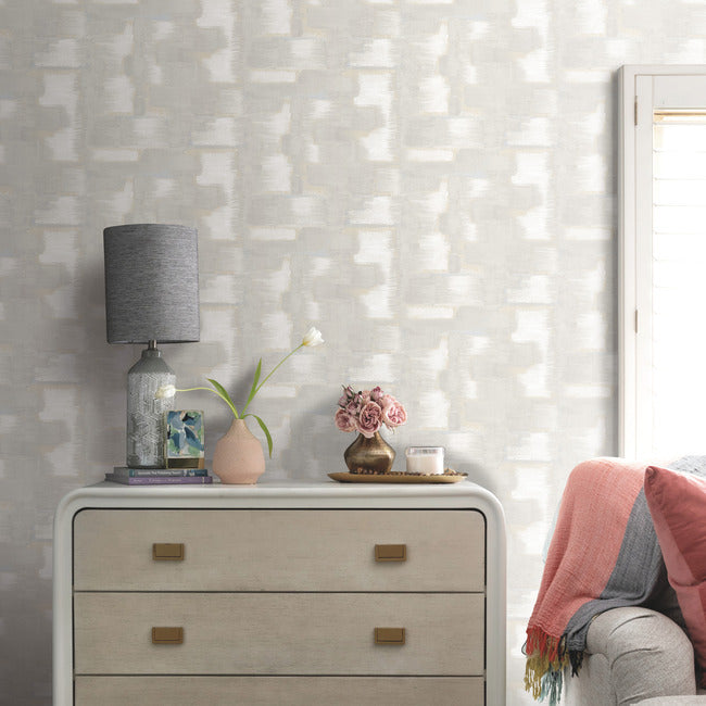Tamara Day Modern Ikat Wallpaper Peel and Stick Wallpaper RoomMates   