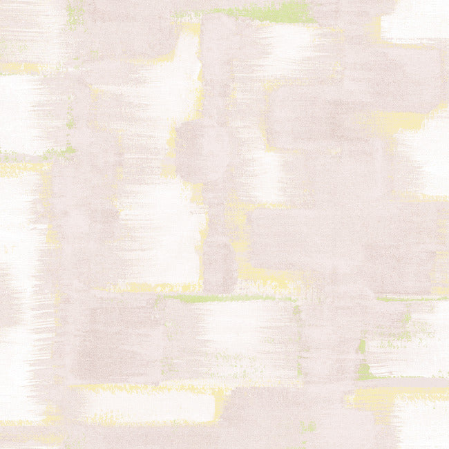 Tamara Day Modern Ikat Wallpaper Peel and Stick Wallpaper RoomMates Roll Blush 