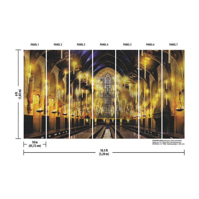 Harry Potter Great Hall Mural Wall Murals RoomMates   