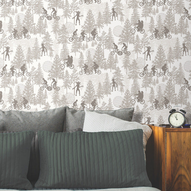 Netflix Stranger Things Hawkins Woods Wallpaper Peel and Stick Wallpaper RoomMates Decor   