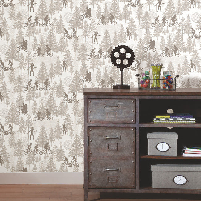 Netflix Stranger Things Hawkins Woods Wallpaper Peel and Stick Wallpaper RoomMates Decor   