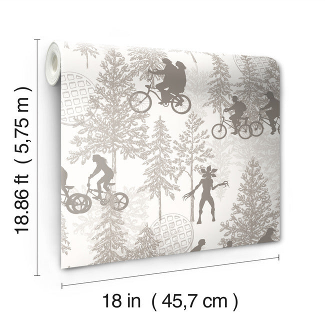 Netflix Stranger Things Hawkins Woods Wallpaper Peel and Stick Wallpaper RoomMates Decor   