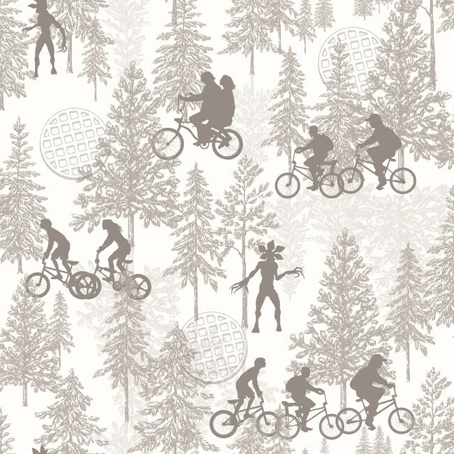 Netflix Stranger Things Hawkins Woods Wallpaper Peel and Stick Wallpaper RoomMates Decor Roll Neutral 