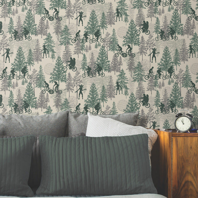 Netflix Stranger Things Hawkins Woods Wallpaper Peel and Stick Wallpaper RoomMates Decor   