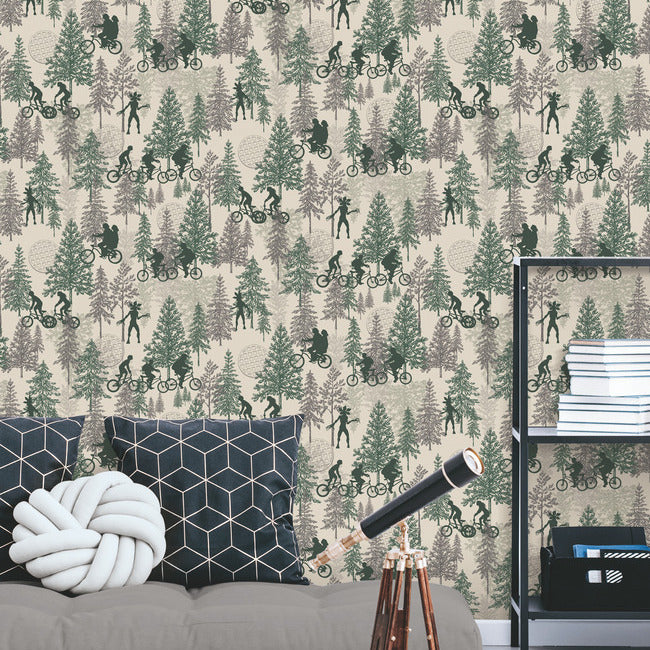 Netflix Stranger Things Hawkins Woods Wallpaper Peel and Stick Wallpaper RoomMates Decor   