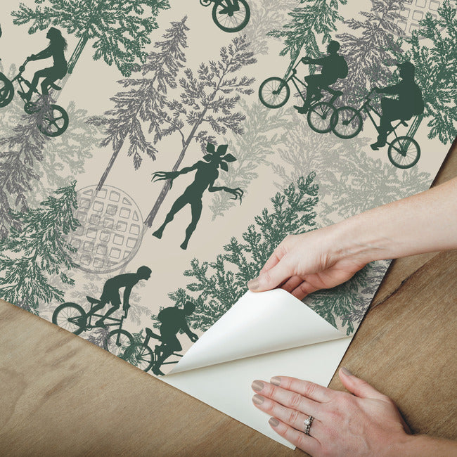 Netflix Stranger Things Hawkins Woods Wallpaper Peel and Stick Wallpaper RoomMates Decor   
