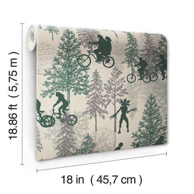Netflix Stranger Things Hawkins Woods Wallpaper Peel and Stick Wallpaper RoomMates Decor   