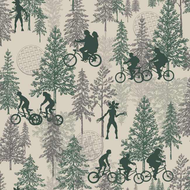 Netflix Stranger Things Hawkins Woods Wallpaper Peel and Stick Wallpaper RoomMates Decor